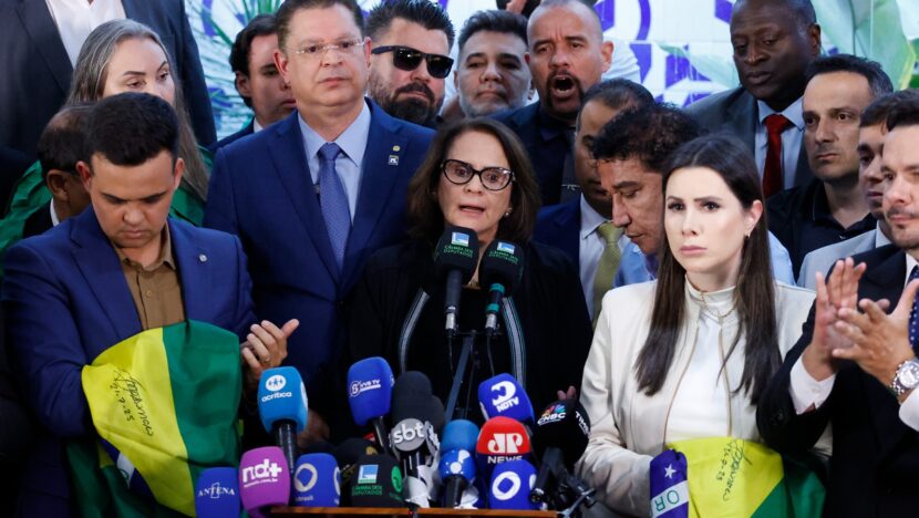 [VÍDEO] “Pauta única da oposição no Senado será o impeachment de Moraes”, diz Damares