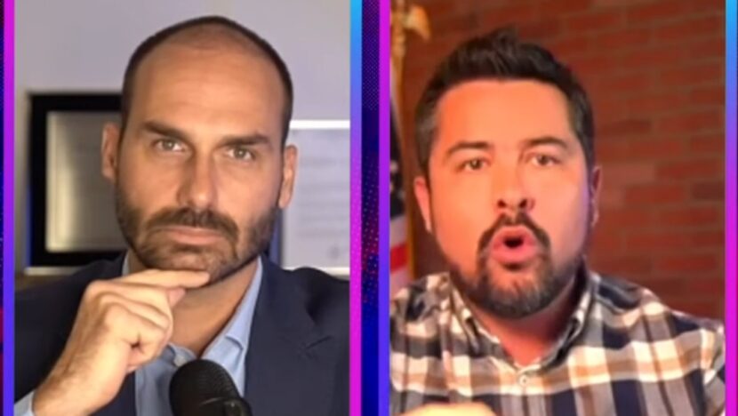 Eduardo Bolsonaro diz que taxação ao Brasil foi mostrada a ele antes de anúncio; Paulo Figueiredo agradece a Trump