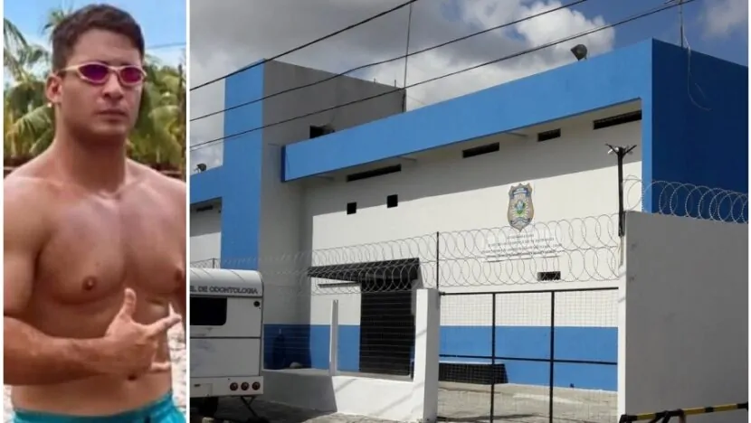 Homem que agrediu namorada em elevador está em cela com outros 6 presos aguardando transferência para presídio