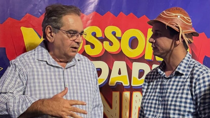 Álvaro Dias e Allyson Bezerra em encontro durante o Mossoró Cidade Junina - Foto: Reprodução / Instagram