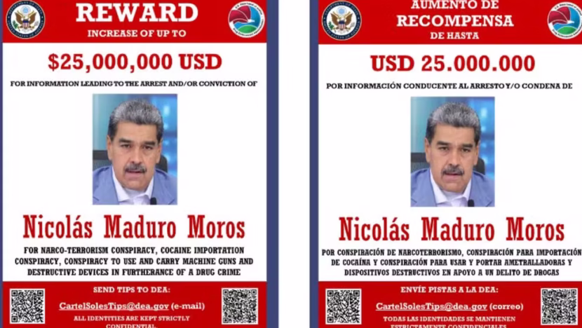 EUA oferecem US$ 25 milhões por informações que levem à prisão de Nicolás Maduro - Foto: Reprodução/X