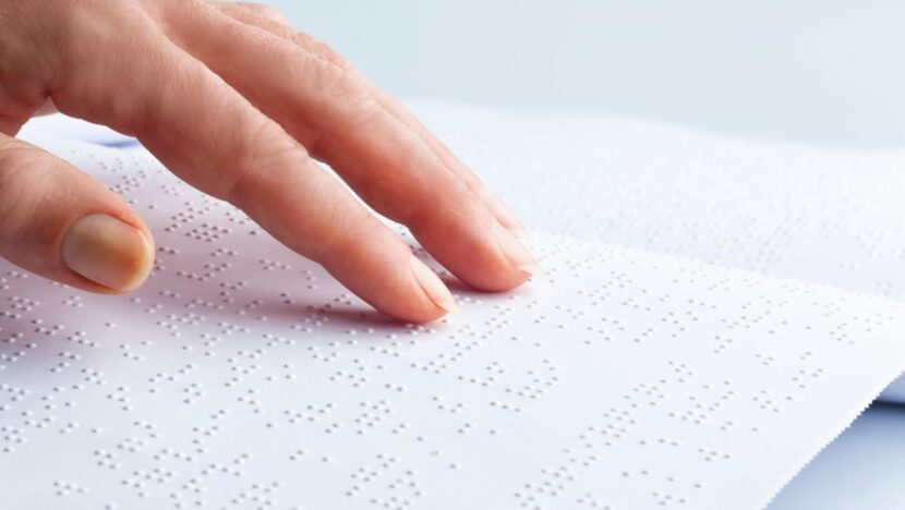certidão braille