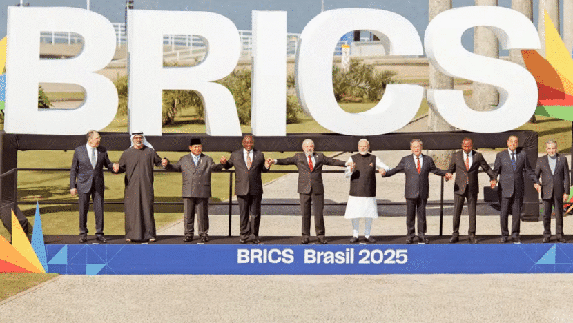 Foto de família da 17ª Cúpula do Brics, no Rio de Janeiro — Foto: Isabela Castilho | BRICS Brasil