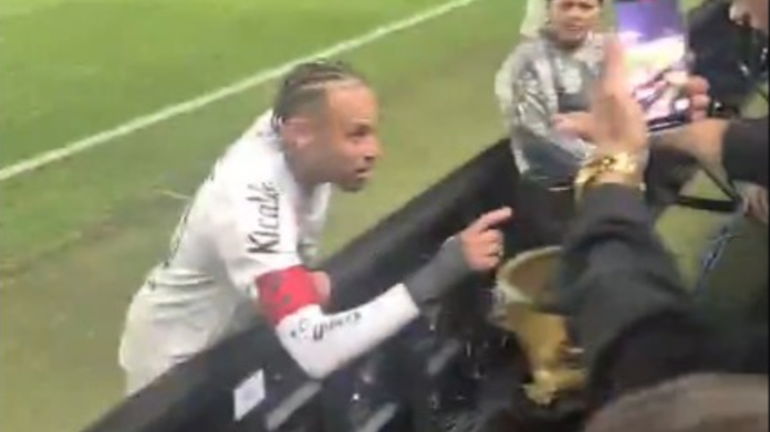 Neymar discute com torcedor após derrota do Santos para o Internacional no Brasileirão - Foto: Reprodução/Redes sociais