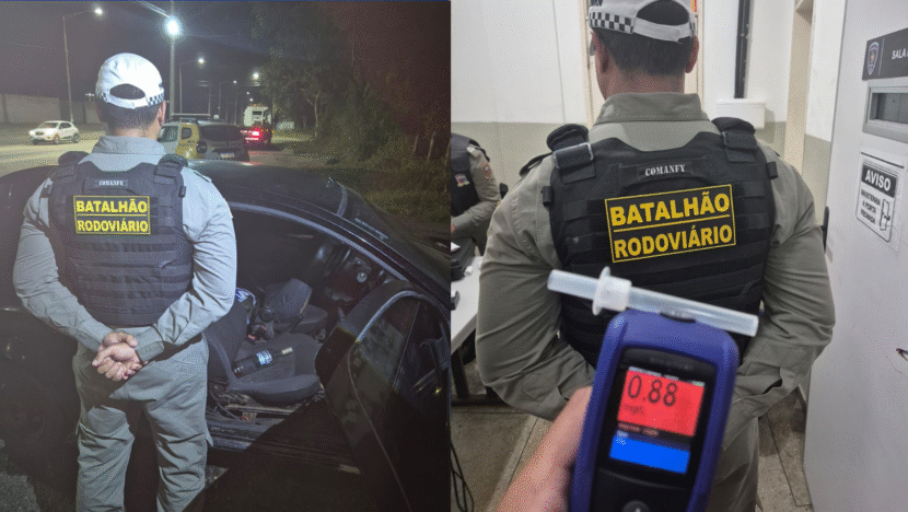 Três motoristas são presos por embriaguez ao volante em diferentes cidades do RN - Foto: PMRN