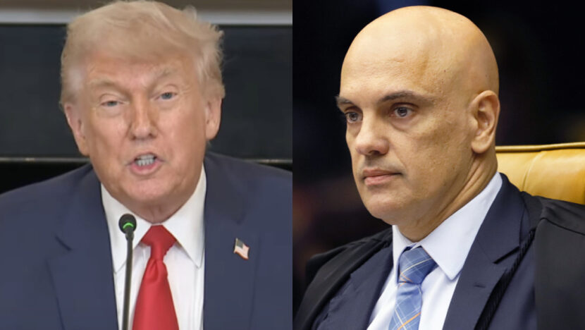 trump moraes. Fotos: Reprodução/Rosinei Coutinho