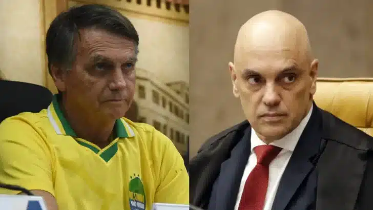 Jair Bolsonaro e Alexandre de Moraes