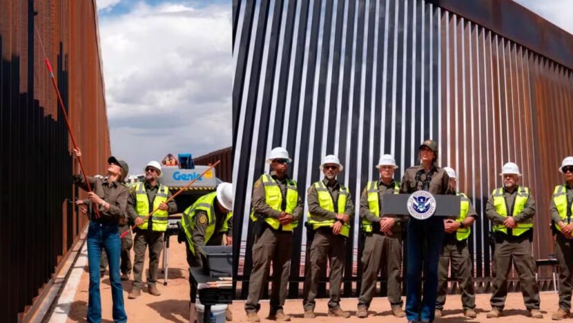 Trump ordena pintura do muro na fronteira com México de preto para