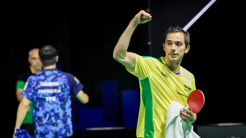 Hugo Calderano disputa vaga na semifinal em Foz do Iguaçu