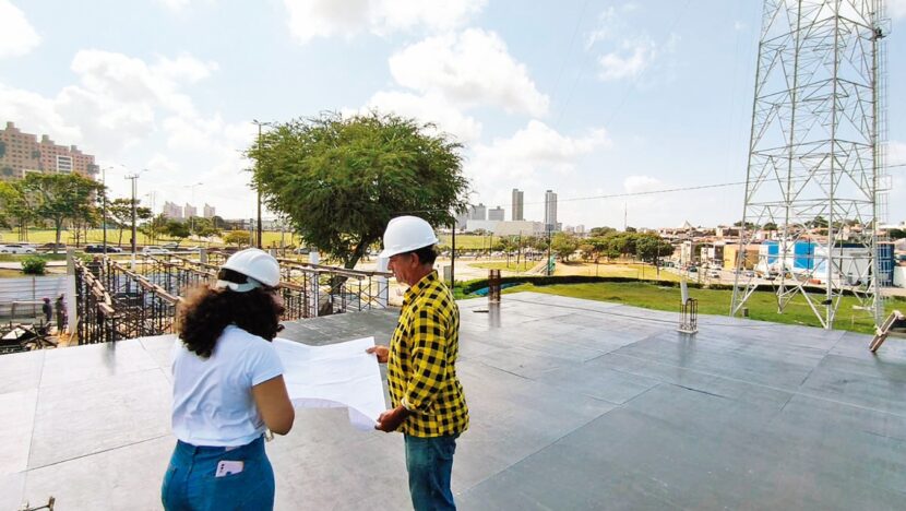 Obras do Pavilhão e da Árvore de Mirassol avançam e já chegam a 50% de execução