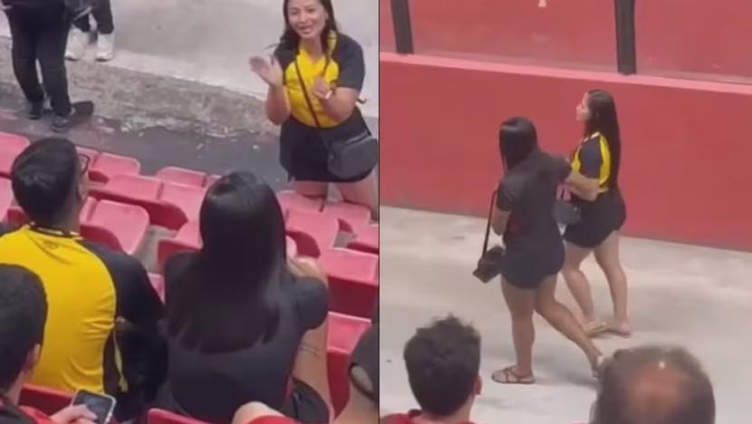 Mulher flagra traição do companheiro durante partida de futebol e vai embora com amante após discussão | notícias do rio grande do norte briga sport foto