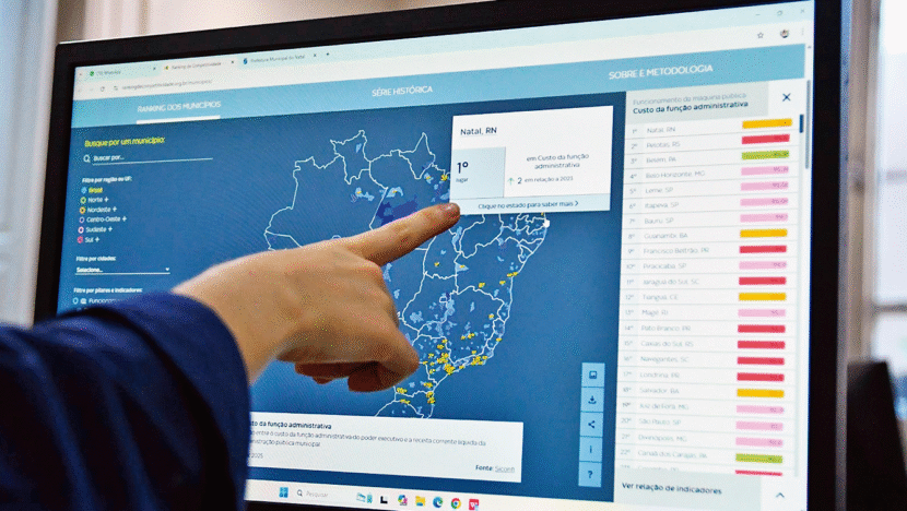 Natal é destaque nacional em eficiência na gestão pública