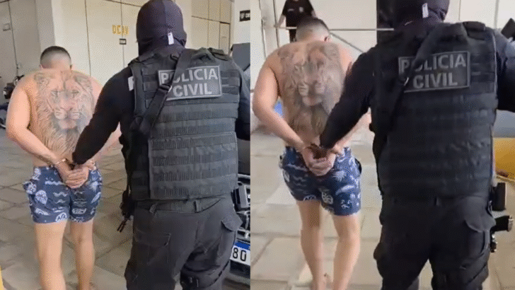 Suspeito de gerenciar tráfico de drogas na praia de Pipa é preso após fuga por telhados - foto: Reprodução