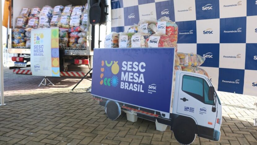 Sesc mesa brasil entrega 26 toneladas de alimentos a 46 entidades e bate recorde anual em natal | notícias do rio grande do norte Sesc Mesa Brasil entrega 26 toneladas de alimentos a 46 entidades e bate recorde anual em Natal - Foto: Assessoria/Sesc