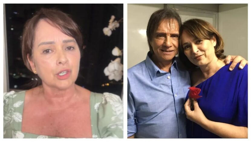A atriz Myrian Rios em frame de um vídeo que publicou e ela no camarim do Rei em um show em 2018 - Foto: Reprodução/Instagram