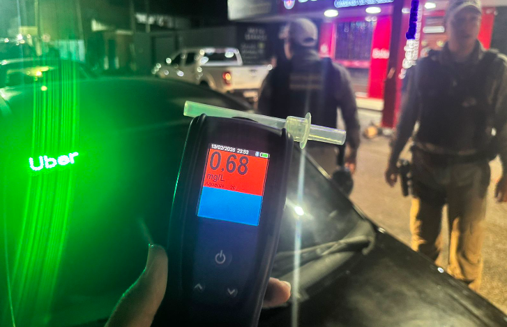 Motorista por aplicativo é preso por embriaguez ao volante na Região Metropolitana de Natal