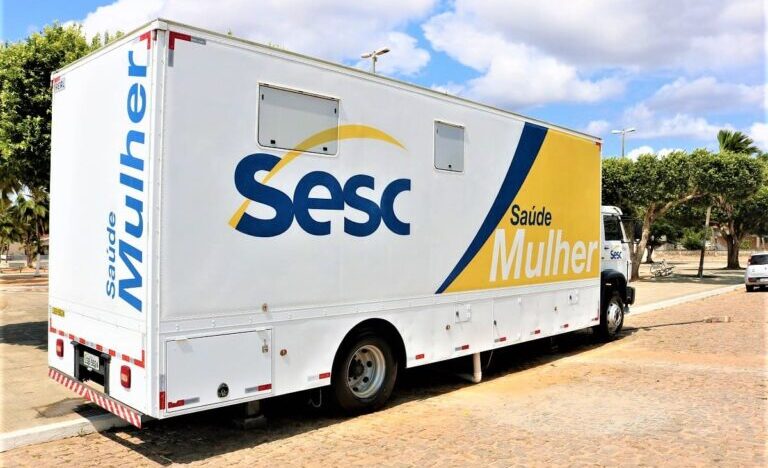 Nova Cruz recebe unidade móvel do Sesc com oferta de 2,3 mil exames gratuitos para mulheres