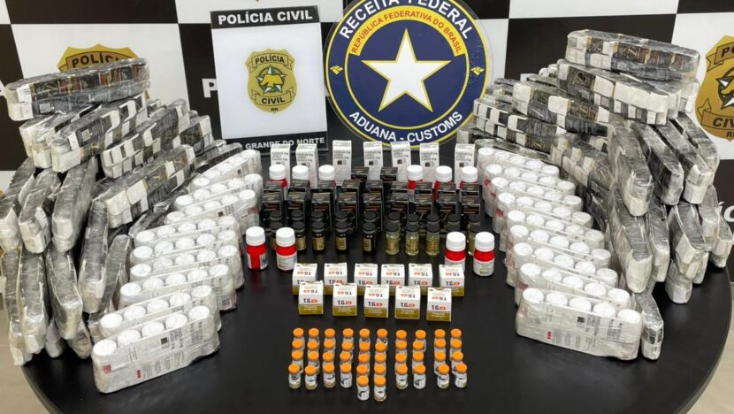 Homem é preso com R$ 480 mil em anabolizantes e medicamentos irregulares em Natal - Foto: Reprodução/Polícia Civil