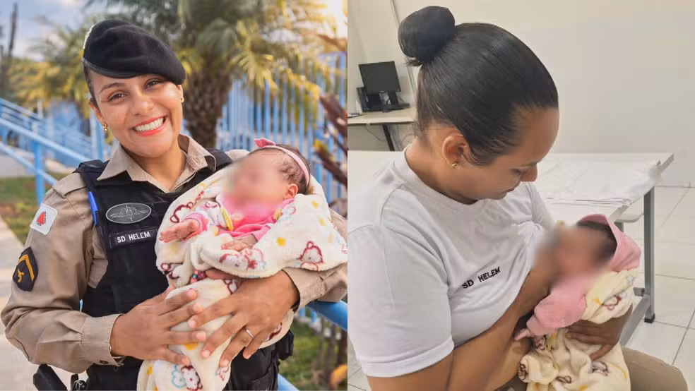 Recém-nascida é abandonada em área de mata e precisa ser amamentada por policial militar para sobreviver