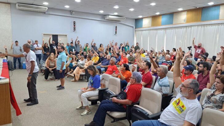 Categoria de servidores reclama do descumprimento do acordo de greve de 2024 - Foto: Sintest-RN/Reprodução