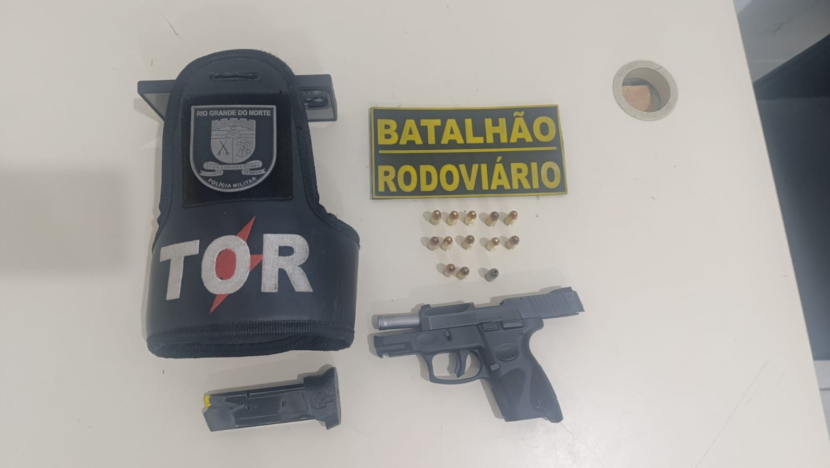 Homem é preso com pistola durante blitz na rn-160, em extremoz | notícias do rio grande do norte image