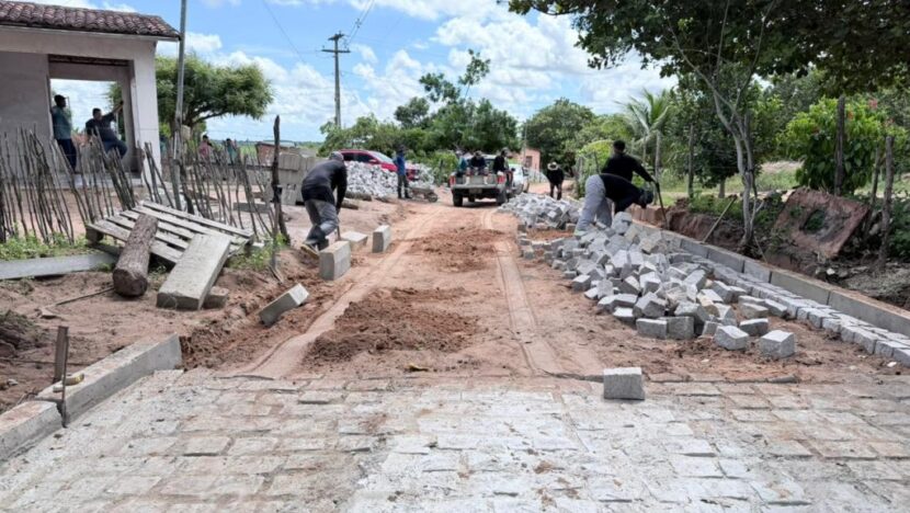 Obras de pavimentação iniciam em Tabatinga, zona rural de Macaíba - Foto: Geraldo Neto/Secom-PMM