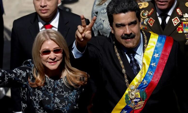 Maduro e esposa