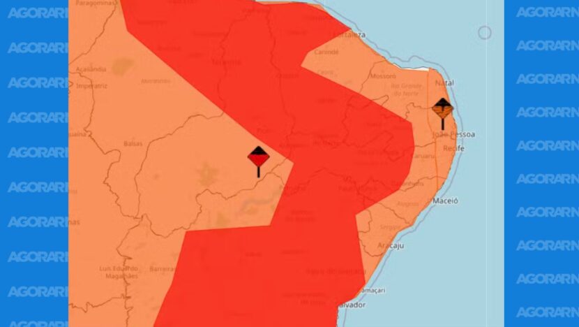 Chuvas intensas colocam rn sob alerta máximo; inmet aponta risco de alagamentos e deslizamentos | notícias do rio grande do norte chuvas RN