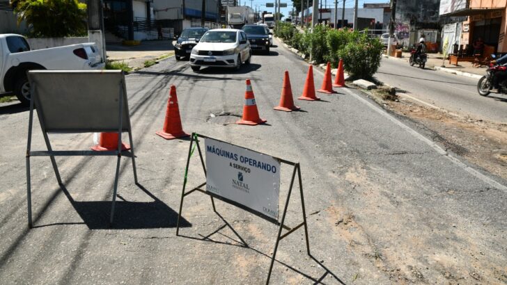 44773 Desvios são ampliados em obra na Av. João Medeiros Filho, na Zona Norte de Natal - Foto: Demis Roussos/Prefeitura do Natal