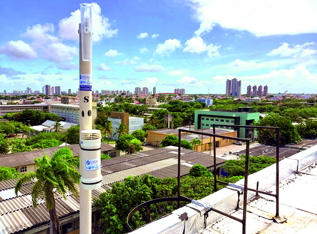 Pluviômetro na UFRN foto Semurb