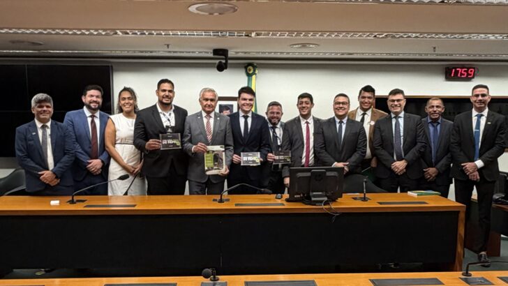 Vereadores de PaRio Grande do Norteamirim em reunião com General Girão em Brasília, durante Marcha dos Vereadores - Foto: CMP / Reprodução