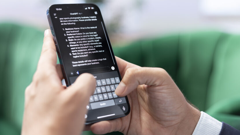 bucharest romania july 30th 2024 man typing prompts into ai powered chat