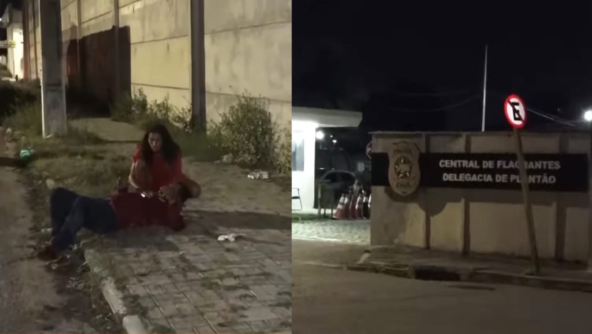 Motorista foge após atropelar motociclista em frente à delegacia em Natal