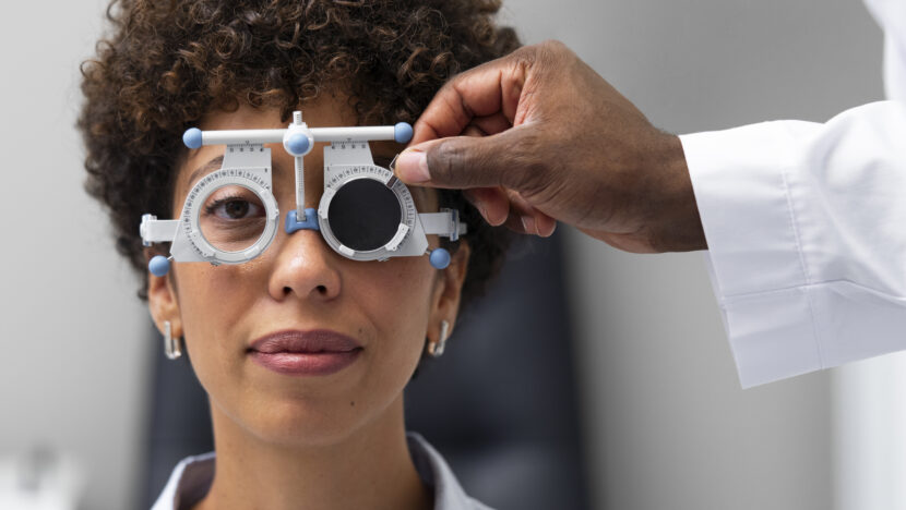 doctor patient ophthalmologist s office