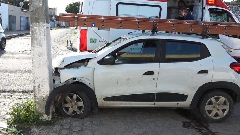 Homem em carro roubado atropela idoso e é preso na Zona Norte de Natal - Foto: Reprodução/TV Tropical