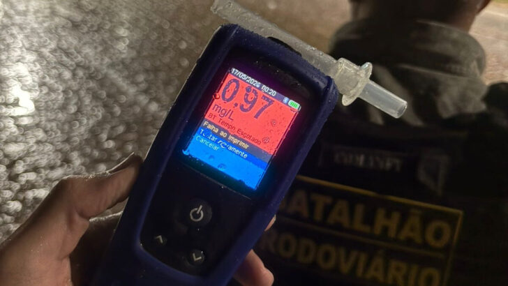 Cinco motoristas são presos por dirigir sob efeito de álcool em Extremoz