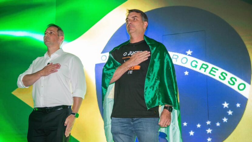 Flavio com Derrite
