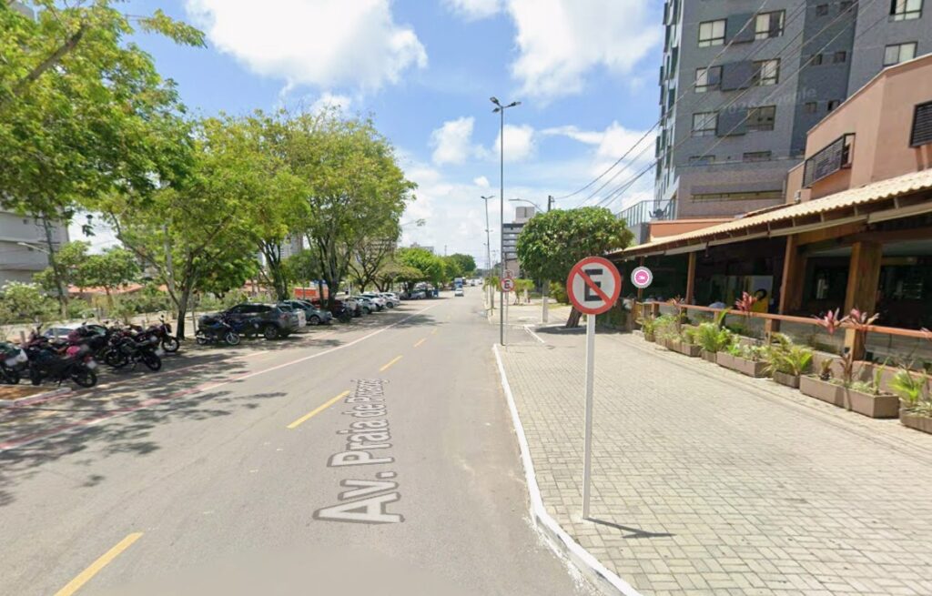 Localização do reservatório da Avenida Praia de Pirangi