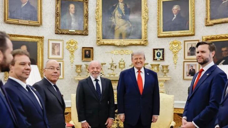 Lula e Trump comitivas