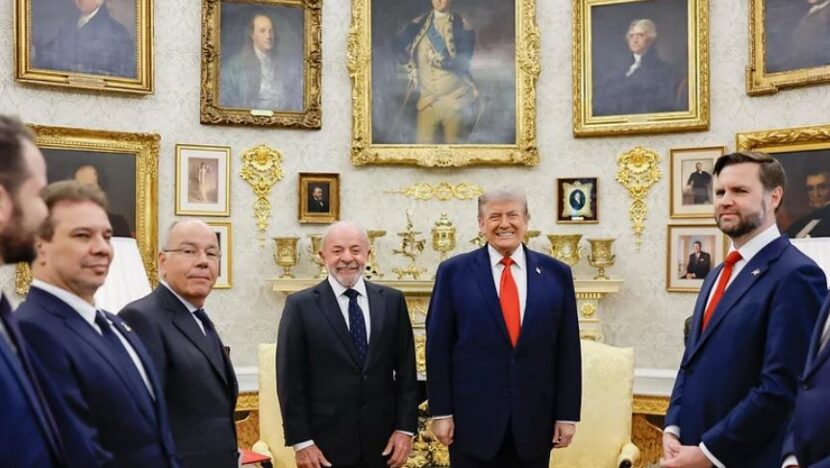 Lula e Trump comitivas