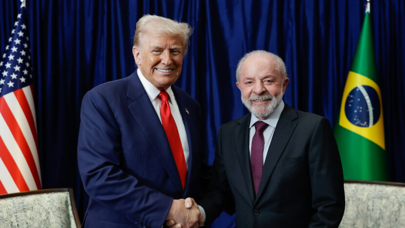 Lula e Trump foto Ricardo Stuckert PR