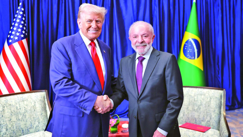 Lula e Trump foto Ricardo Stuckert PR