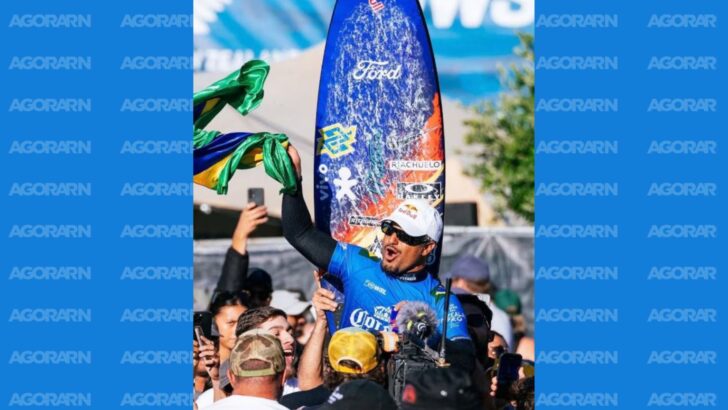 Italo Ferreira venceu a quarta etapa da WSL, na Nova Zelândia e alcançou o topo do ranking mundial. Foto: Reprodução/@italoferreira via Instagram