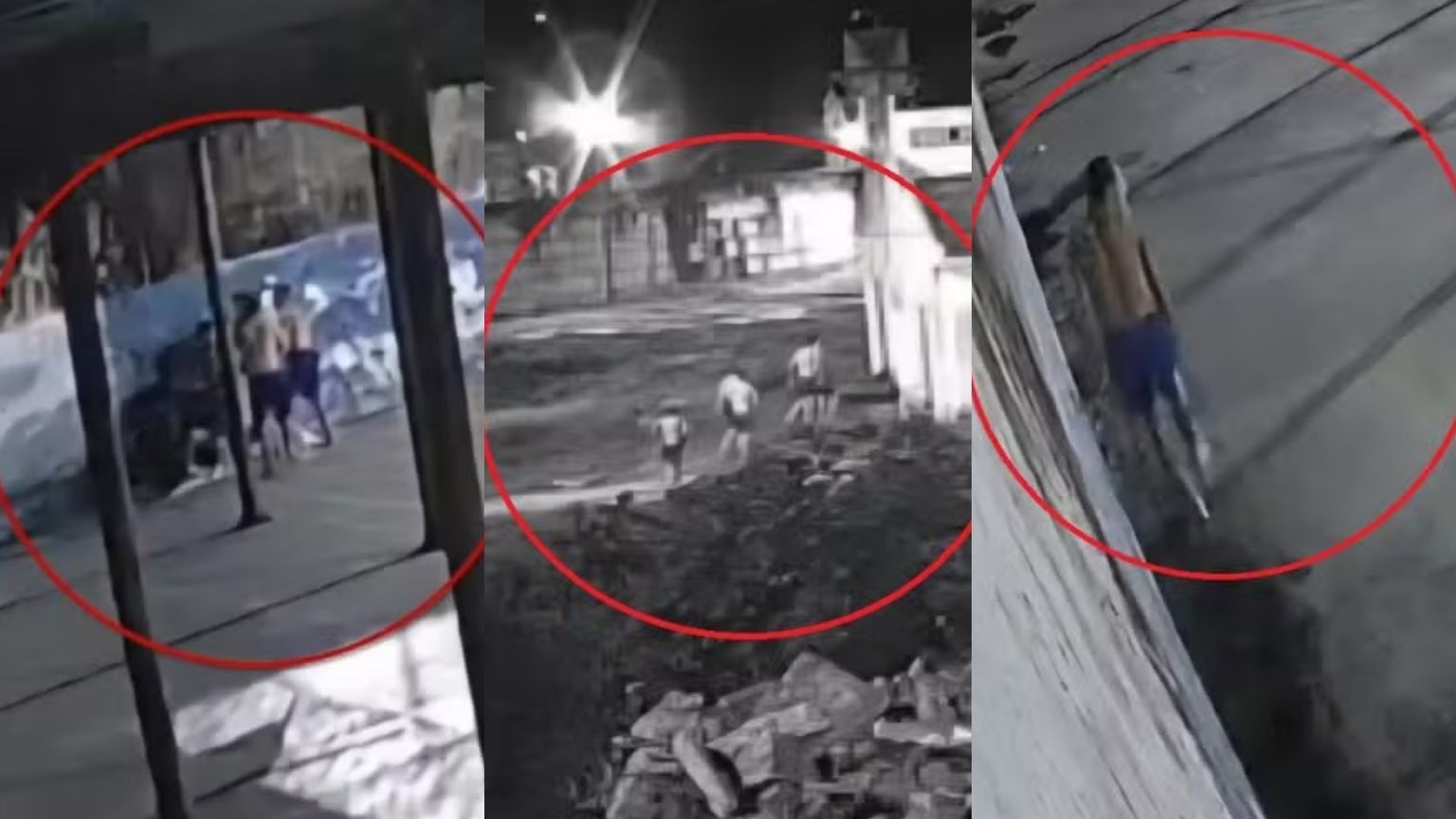 Imagens mostram fuga de cinco presos da Penitenciária de Alcaçuz na Grande Natal