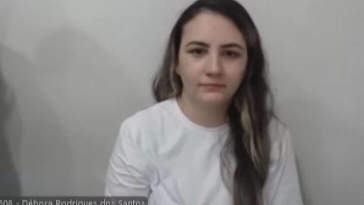 Defesa da cabeleireira Débora Rodrigues dos Santos, conhecida como “Débora do Batom”. Foto: Reprodução