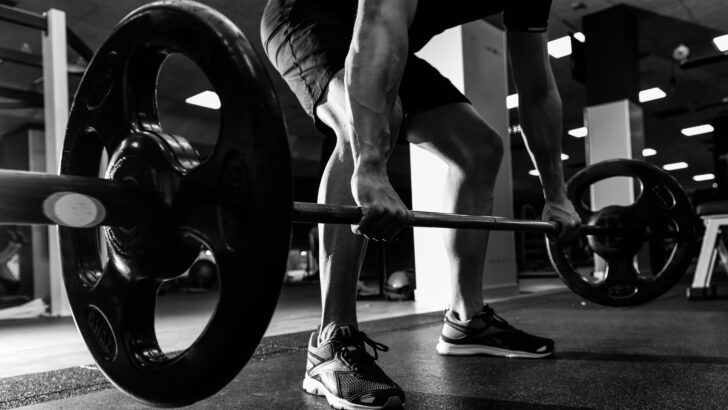 weights exercise weightlifter strong athletic