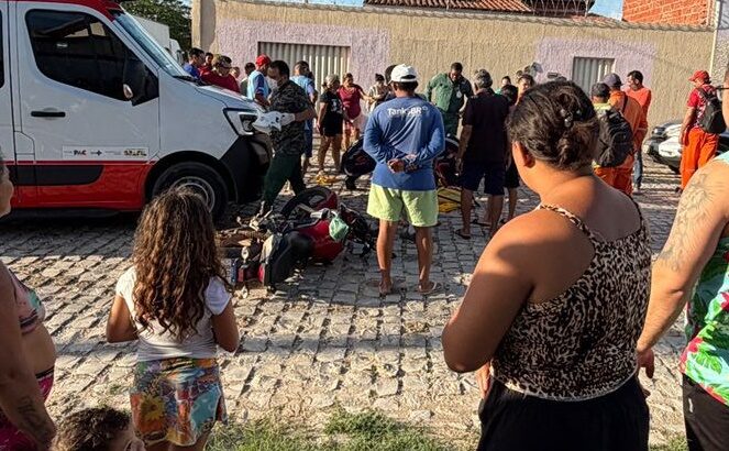 Criança de 11 anos conduz moto e causa acidente em Mossoró; Mulher segue em estado grave - Foto: Blog Passando na Hora