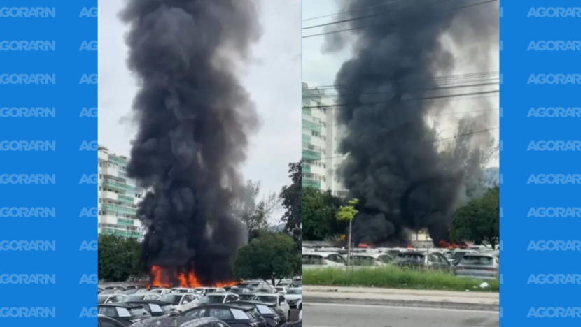 Vídeo mostra momento da colisão entre helicópteros no rio | notícias do rio grande do norte Moradores relataram ter ouvido fortes explosões antes de avistarem a movimentação causada pelo acidente. Foto: Reprodução