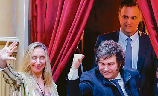 Milei e ministro Copia