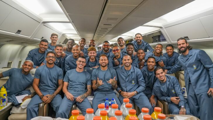 Voo da Seleção foto Nelson Terme CBF